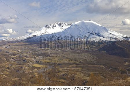 Mt. St. Helen's View At Sunset.