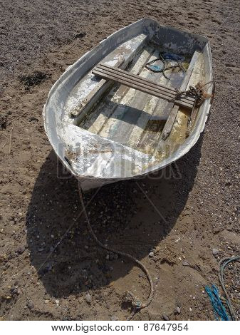 Weathered Boat Upon Beach