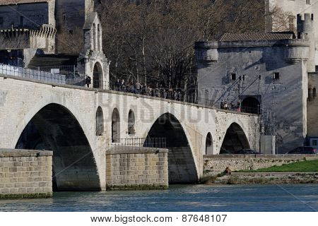 Bridge Saint Benezet or The Pont d'Avignon