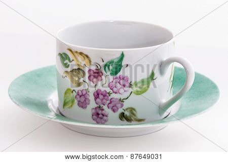Tea Cup With Floral Decor