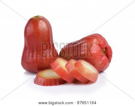 Fresh Roseapple On White Background