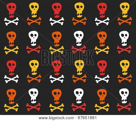 skull and crossbones pattern
