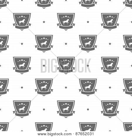 horse logo pattern