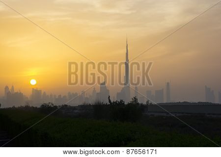 Sunset view from Skyscrapers