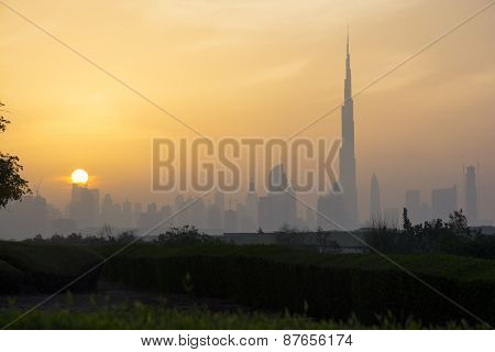 Sunset view from Skyscrapers