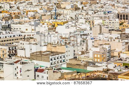 White Houses In Arrecife, Lanzarote