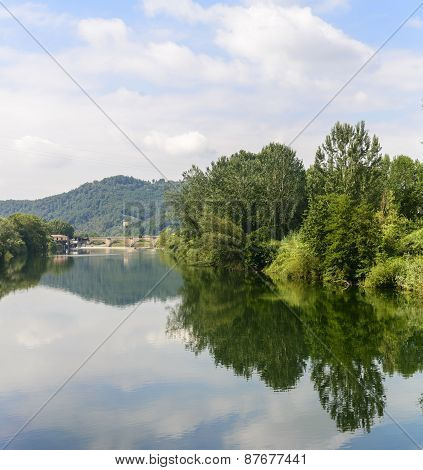 Serchio River, Tuscany (italy)
