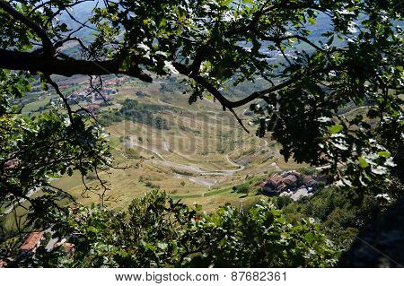 View of the city, San Marino, trees