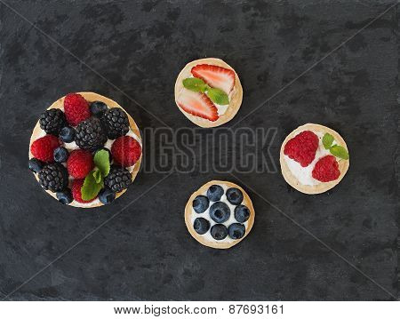 Berry And Ricotta Tarts
