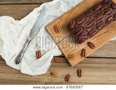 Pecan Brownie Cake