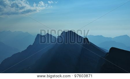Churfirsten In The Evening