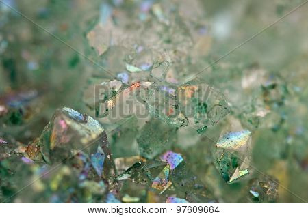 Crystals Agate Sio2 Silicon Dioxide. Macro
