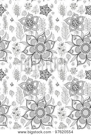 Hand Drawn Floral Pattern