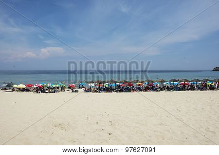 Paradisos Beach On Thassos Island