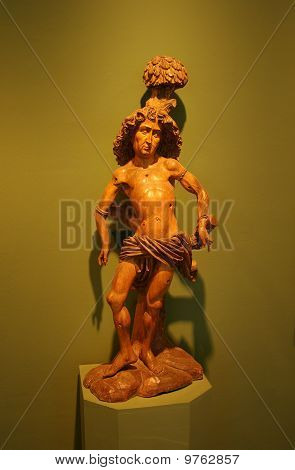 Puinen patsas Jeesuksen Kristuksen Kurpfalzisches-museo, Heide