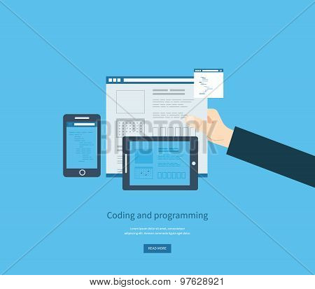 Programming and coding. Web development and search. Search engine optimization. Mobile app.