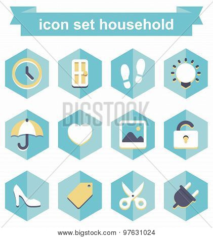icon set household