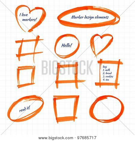 Set of design elements