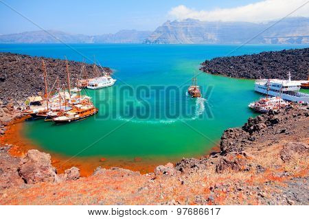 Nea Kameni Volcanic Island, Santorini