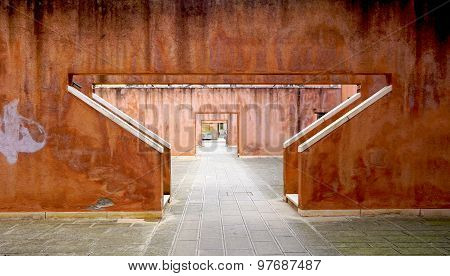 Triangle Shape Stair House Building