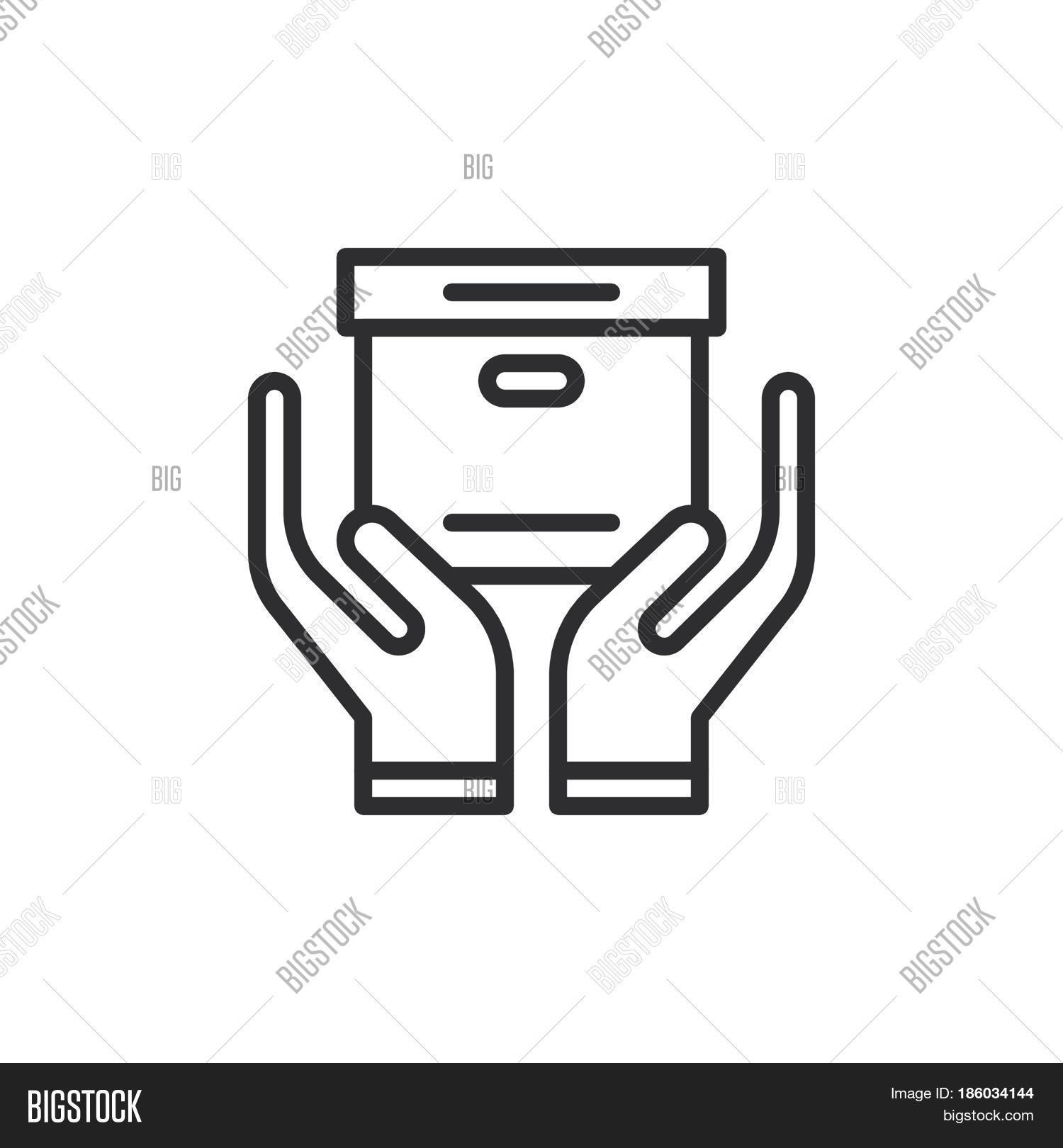 Hands Holding Box Vector Photo Free Trial Bigstock