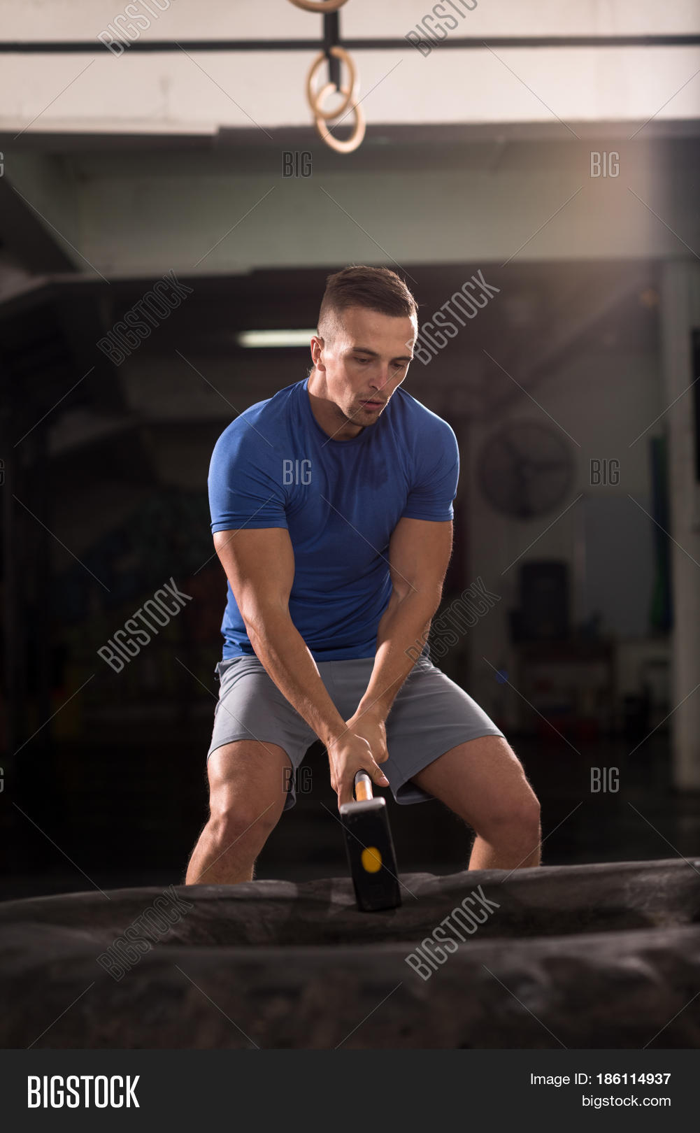 Sledgehammer Tire Hits Image & Photo (Free Trial) Bigstock