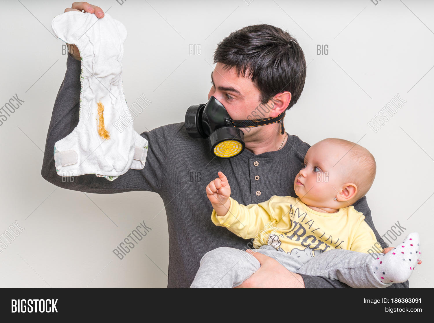 Father Gas Mask Image & Photo (Free Trial) Bigstock