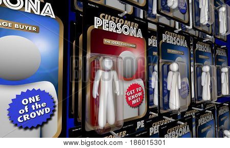 Customer Persona Targeting Best Ideal Buyer Action Figures 3d Illustration