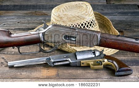 Antique guns that won the wild west.