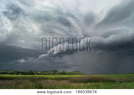 The storm is coming to the valley.