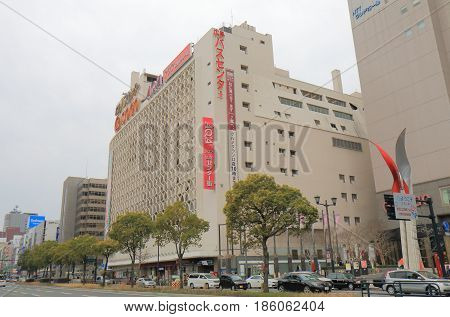HIROSHIMA JAPAN - MARCH 20, 2017: Unidentified people visit Sogo department store. Sogo is a Japanese department store chain that operates an extensive network of branches in Asia founded in 1831