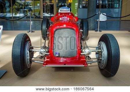 STUTTGART GERMANY - MARCH 02 2017: Racing car Maserati 6C-34 1934. Europe's greatest classic car exhibition 