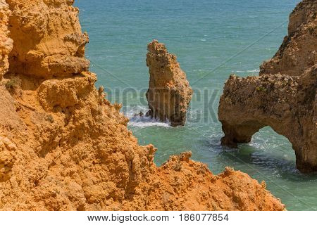Cliffs of Ponta da Piedade, Lagos, Algarve, Portugal