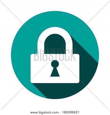 lock icon stock vector illustration flat design