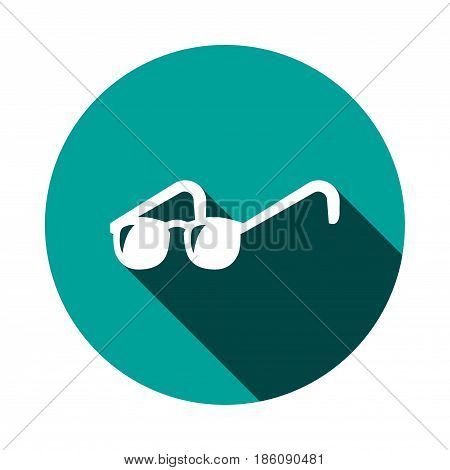 glasses icon stock vector illustration flat design