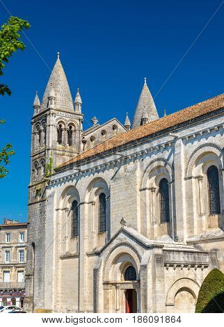 Saint Peter Cathedral of Angouleme built in the Romanesque architectural style - France, Charente