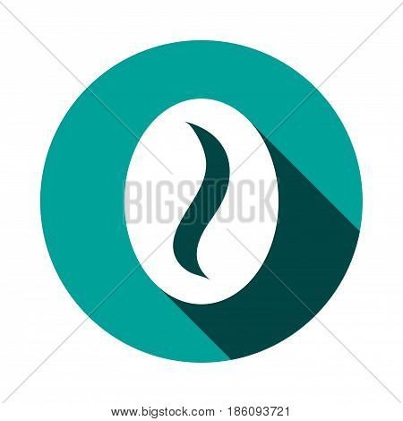 Coffee beans icon  stock vector illustration flat design