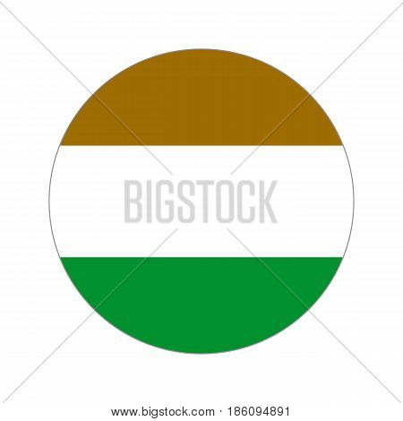 Flag transkei, vector illustration circular shape on white background