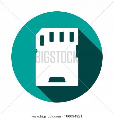 Micro sd card icon stock vector illustration flat designv