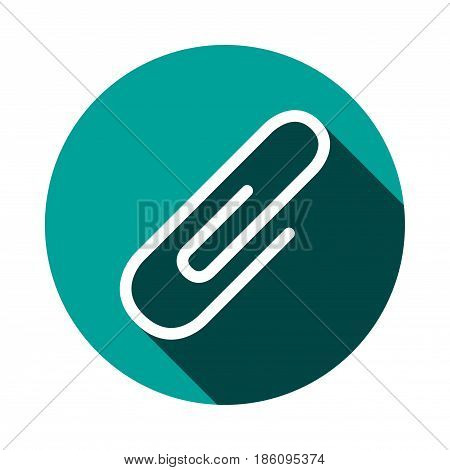 paper clip icon stock vector illustration flat design