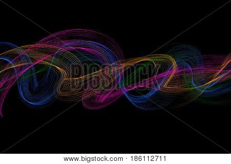 abstract wave colorful background.vector and illustration .