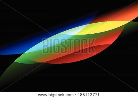 abstract reflect wave colorful background.vector and illustration
