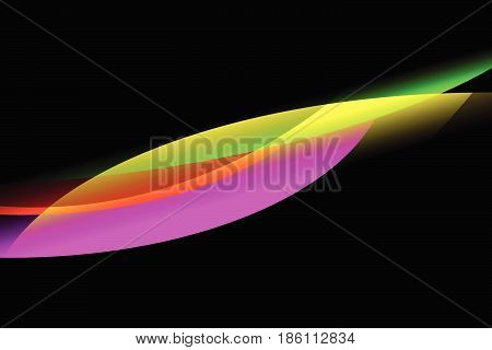 abstract reflect wave colorful background.vector and illustration