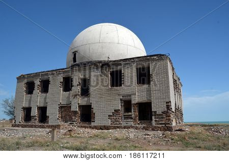 Area 35.(Ploshadka 35 ru.)Sary Shagan.Former Soviet  anti-ballistic missile testing range.Kazakhstan.May 6, 2017.Sary Shagan.Kazakhstan