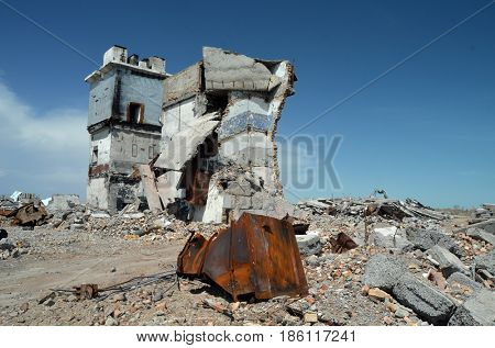 Area 35.(Ploshadka 35 ru.)Sary Shagan.Former Soviet  anti-ballistic missile testing range.Kazakhstan.May 6, 2017.Sary Shagan.Kazakhstan