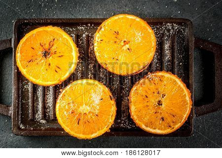 Grilled Oranges With Granola