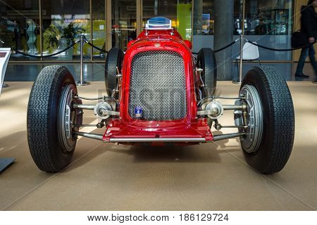 STUTTGART GERMANY - MARCH 02 2017: Racing car Maserati 6C-34 1934. Europe's greatest classic car exhibition 