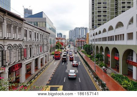 Street In Chinatown, Singapore