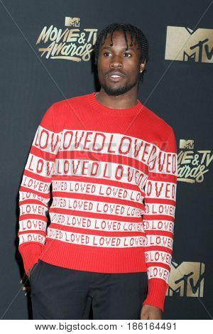 LOS ANGELES - MAY 7:  Shameik Moore at the MTV Movie and Television Awards on the Shrine Auditorium on May 7, 2017 in Los Angeles, CA