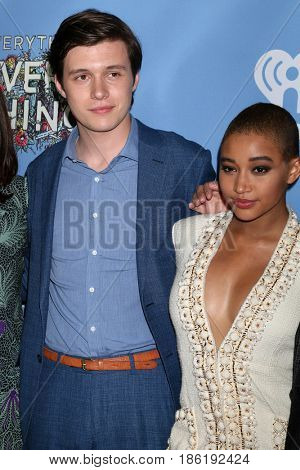 LOS ANGELES - MAY 6:  Nick Robinson, Amandla Stenberg at the 